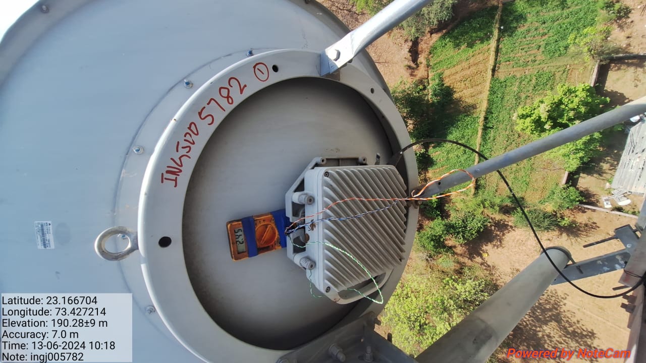 Engineers installing equipment