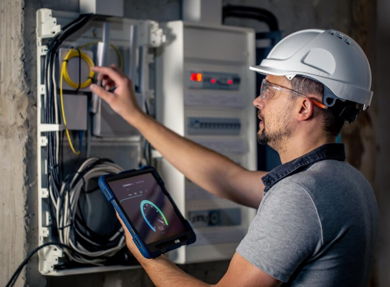 Microwave links on mast